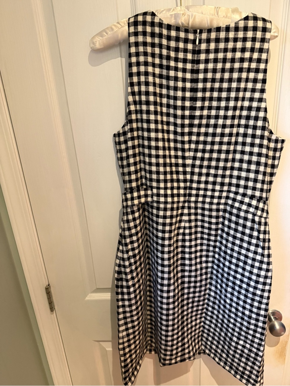 RW&CO. Black and White Gingham Tie-Waist Mini Dress BNWT - Picture 4 of 5